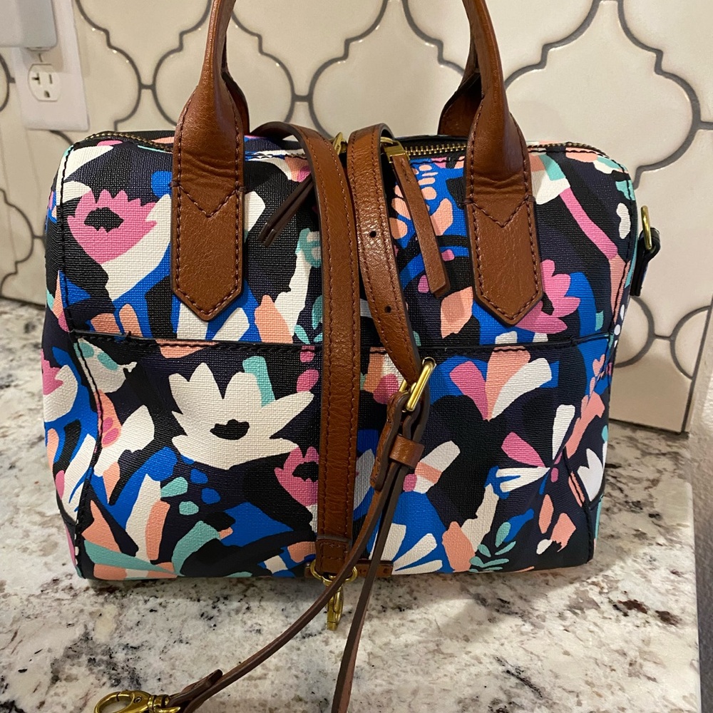Fossil Fiona Satchel Multi-colored